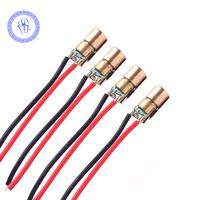 Module de Diode Laser rouge à points Laser, Mini tête en cuivre 6mm 5V 650nm 5mW