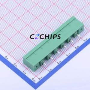 KF2EDGVM-7.5-6P Plug-in Terminal Block Through hole,P=7.5mm Connector Board-to-Board / Socket - Closed Screw Fixing 1x6P 7.5mm - Product Image 2