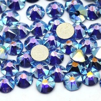 Strass en verre de qualité 6A, dos plat, 2088 pièces, tailles SS16 SS20 SS30, couleur AB, pour ongles