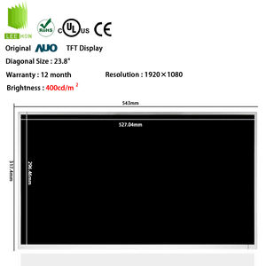 산업 및 의료 영상용 <span class=keywords><strong>AUO</strong></span> 23.8인치 1920x1080 IPS TFT <span class=keywords><strong>LCD</strong></span> 패널 G238HAN01.1 (400니트, LVDS) - Product Image 3