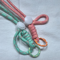 Dragonne de téléphone créative courte tressée en nylon faite à la main, porte-clés pour étui de téléphone, sangle pour badge d'identification, dragonne multicolore pour usage quotidien