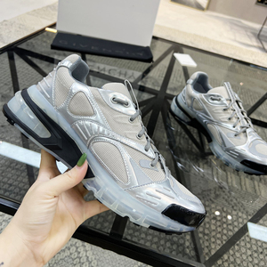 Baskets de luxe en cuir véritable blanc de créateur, haute qualité, respirantes, pour la marche en extérieur, chaussures de sport à lacets, tendance mode - Product Image 4