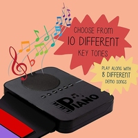 Clavier électronique portable pliable en silicone arc-en-ciel pour enfants, jouet d'apprentissage musical