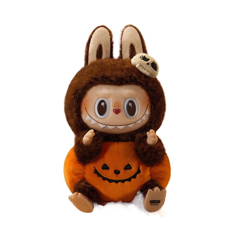 Labubu Happy Halloween Party シリーズぬいぐるみx3 Happy Halloween Party SeLAries-Sitting Pumpkin Vinyl Plush