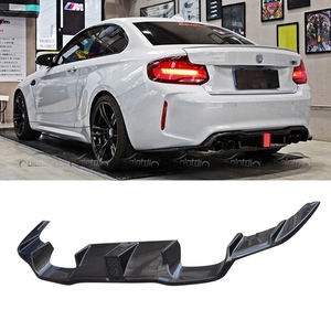 Aletas de parachoques de labio trasero de fibra de carbono iluminadas con LED estilo K, difusor de Alerón, nueva condición Compatible con <span class=keywords><strong>BMW</strong></span> F87 <span class=keywords><strong>M2</strong></span> M2C <span class=keywords><strong>2015</strong></span> - Product Image 1