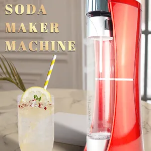 Gazlı Soda su makinesi ev için köpüklü su yapıcı manuel Soda akış makinesi