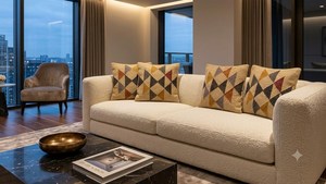 Ensemble de 4 housses de coussin géométriques faites à la main, style bohème, en coton, pour canapé, salon, chambre, décoration rustique pour la maison - Product Image 3