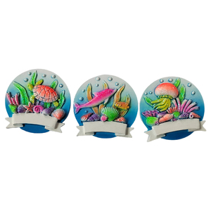Aimant de réfrigérateur de la série Océan, forme ronde, couleur personnalisée, vente chaude, expérience usine riche en ressources - Product Image 1