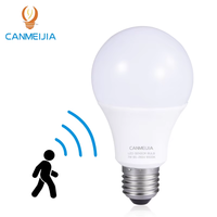 Sensor de inducción inteligente E27 B22 SKD, luces de bombilla LED con sensor de movimiento para microondas, bombillas LED, bombillas LED