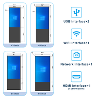 Tacteasy staande LCD-scherm interactieve digitale signage Android/Windows reclamezuil voor winkelcentra