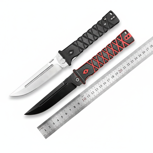 Cuchillo Plegable HOKC OEM para Camping, Hoja y Mango de Acero Inoxidable, Punta de Gota, Cambio Rápido, Uso Industrial y de Supervivencia al Aire Libre - Product Image 6