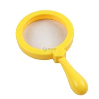 Educational Kids Reading Jumbo Handheld Magnifier 90mm Lens Diameter Plastic Magnifying Glass Stand No Light Learning Resource