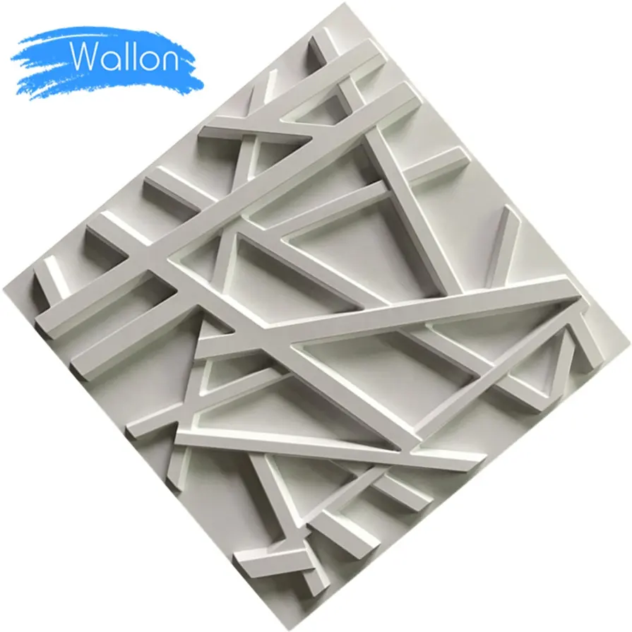 Paneles de pared decorativos de PVC 3d con textura interior