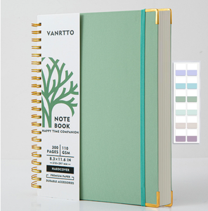 A4 Bìa Cứng Xoắn Ốc Máy Tính Xách Tay Với Da Bìa Phong Cách Kích Thước Lớn Máy Tính Xách Tay - Product Image 4