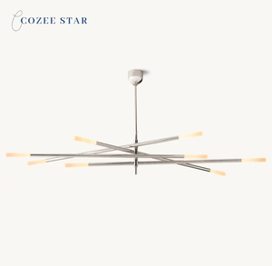 Cozee Star Lustre LED Moderne avec Branche d'Arbre Verre <span class=keywords><strong>Rousseau</strong></span> Tige Gravée E26 Base D'ampoule pour Chambre Salle À Manger Lampes Suspendues - Product Image 6