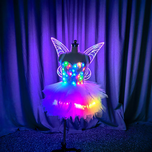 Dẫn ánh sáng lên đôi cánh thiên thần-Cánh trang phục cổ tích phát sáng với lông thay đổi màu sắc để biểu diễn sân khấu, diễu hành và cosplay - Product Image 5