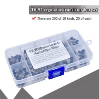 BC337 BC327 2N2222 2N2907 2N3904 2N3906 S8050 S8550 A1015 C1815 10Values*20pcs=200/set Transistors Box Pack Transistor kit TO-92