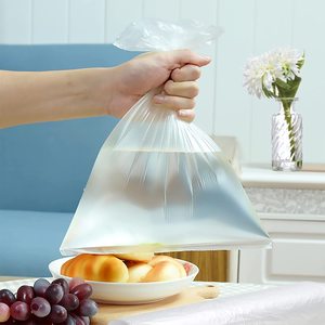 <b>Clear</b> <b>Polythene</b> Recyclable Food Grade Fruit Vegetable Counter <b>Bags</b> on Roll for Supermarket Exhibition Use Custom Size Available - Product Image 3