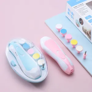 Electric Baby Nail File Kit Clippers Trimmer Toddler Toes Trim Nails Care Polish