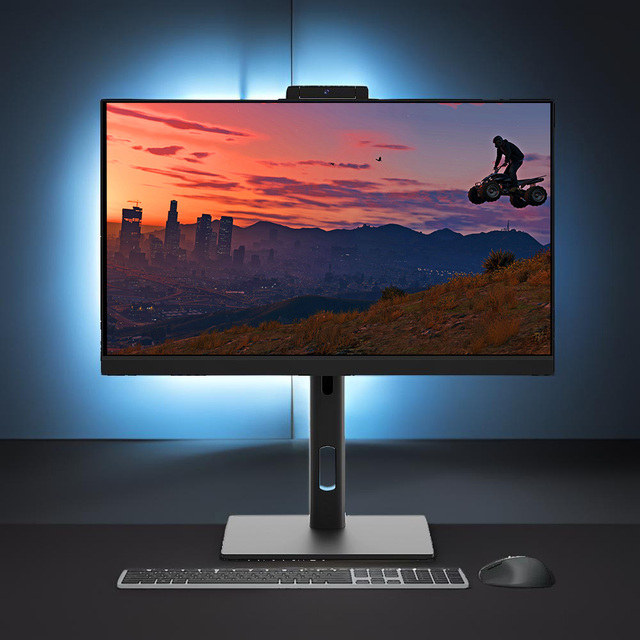 Frameless Monitor Pc all in one Gaming Pc Frameless Ips Fhd Computer Screen desktop allinone hd 1080p Computer 4K