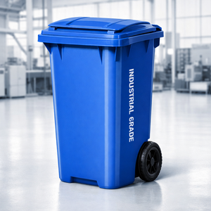 Contenedor de Residuos Médicos de <span class=keywords><strong>120</strong></span> <span class=keywords><strong>Litros</strong></span> para Uso Hospitalario, Color Amarillo, con <span class=keywords><strong>Ruedas</strong></span>, Pedal y Freno - Product Image 4