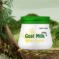 Perawatan kulit asam Hyaluronic & kolagen Anti penuaan, Krim Wajah pelembab susu kambing untuk semua jenis kulit