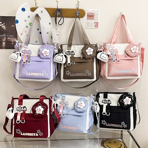 Nuova borsa a tracolla <span class=keywords><strong>femminile</strong></span> di grandi dimensioni per studenti delle scuole medie inferiori classi supplementari per ragazze a spalla singola scuola primaria - Product Image 2