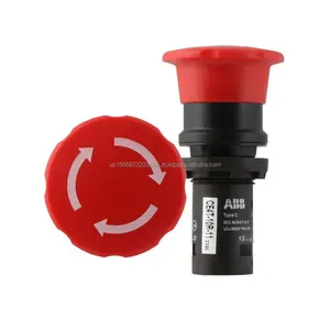 AB-Bemergency stop emergency button CE4T-10R-11 MPET1-10R MPEP4-10R 22MM red 40MM Mushroom head Rotation reset Pull reset