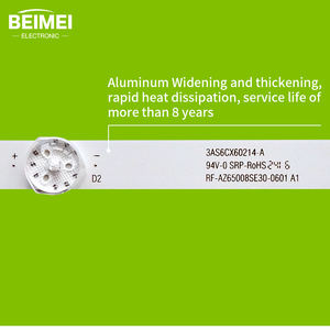 Bande de rétroéclairage <span class=keywords><strong>LED</strong></span> TV RF-AZ65008SE30-0601 A1 6LED 3V 12 pièces/ensemble pour remplacement de TV TH-65GX680C - Product Image 3