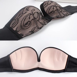 Soutiens-<span class=keywords><strong>gorge</strong></span> <span class=keywords><strong>sans</strong></span> bretelles en dentelle pour femmes, <span class=keywords><strong>sans</strong></span> armatures, antidérapants, tube top, bralette invisible, <span class=keywords><strong>bandeau</strong></span> rembourré <span class=keywords><strong>sans</strong></span> couture - Product Image 4