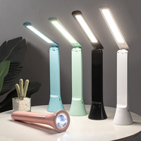 Lampe de bureau multifonctionnelle sans fil moderne et simple 2 en 1 avec fonction lampe torche, commande tactile intelligente pour la lecture des enfants