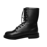 Bottes tactiques noires en cuir véritable Bottes tactiques de jungle Bottes de combat pour hommes