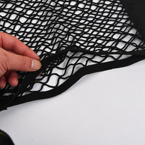 <span class=keywords><strong>Filet</strong></span> de rangement pour voiture personnalisable, double couche avec crochets et anneaux, filets de rangement élastiques pour dossier de siège de voiture, adaptés au transport de marchandises en véhicule - Product Image 4