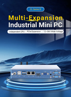 PC industriel embarqué sans ventilateur de 12e-13e génération J1900 I5 I7 avec RS232 & 485, 2 LAN COM, mini PC compact, boîtier AI, emplacement pour carte SIM