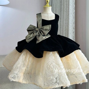 <span class=keywords><strong>Robe</strong></span> de bal sans manches pour filles, style mousse au chocolat, <span class=keywords><strong>robe</strong></span> de princesse formelle, <span class=keywords><strong>robe</strong></span> de demoiselle d'honneur haut de gamme, <span class=keywords><strong>robe</strong></span> de piano pour enfants, <span class=keywords><strong>robe</strong></span> de présentatrice - Product Image 2