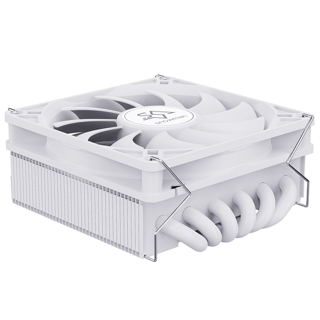 SNOWMAN Silent Performance & Cooling Efficiency No-RGB CPU Cooler with PWM Fan (Max 30dBA) for Intel/AMD
