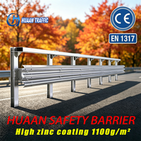Barrières de sécurité routière en W, barrières anti-collision avec système de clôture routière et accessoires
