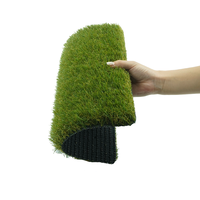 Rumput Buatan Lush 35mm untuk Halaman Belakang, Taman Keluarga, Dek, Tahan Api EN13501-1, Drainase Tinggi, Bebas Timbal, Ramah Lingkungan, Tahan Lama, Aman untuk Hewan Peliharaan