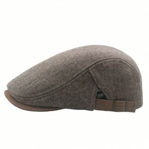 Nouveau Béret Classique Rayé à Chevrons avec Doublure Polaire – Chapeau d'Hiver Chaud et Tendance - Product Image 1