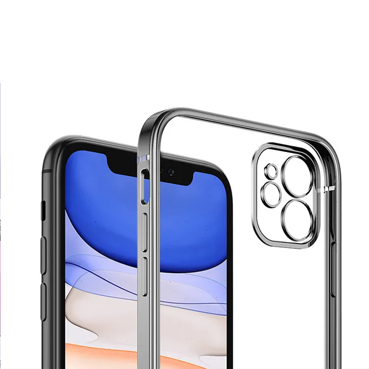 Düşük fiyat dikiş şeffaf silikon anti-damla cep telefonu kılıfı orijinal ön ve arka iPhone 7/artı 11 12pro xr