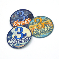 Meilleure vente numérique personnalisé sublimé transfert de chaleur impression patch de broderie étiquette tissée sur le bord fabricant de patch