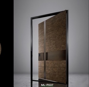 Metgood Tùy chỉnh cao cấp hiện đại pivot thiết kế an toàn lối vào cửa nhôm đúc cửa trước cho khách sạn ngoài trời hội trường và biệt thự - Product Image 3