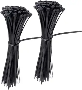 100 Pack Cable Zip Ties Nylon Self Locking Wire Ties 12 Inch 200 Pieces Black