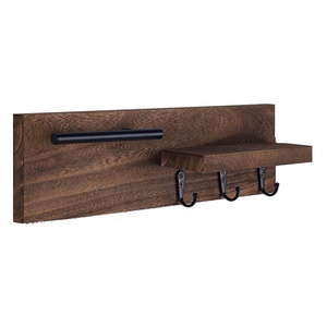 Porte-clés pour étagère d'entrée décorative murale avec crochets détient des clés lunettes de soleil porte-clés <span class=keywords><strong>mural</strong></span> en bois pour l'entrée - Product Image 2