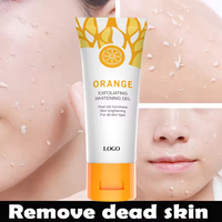 Gel exfoliant pour le corps à l'aloe vera biologique et à la vitamine E, parfum frais, blanchissant, nettoyant visage OEM pour tous types de peau