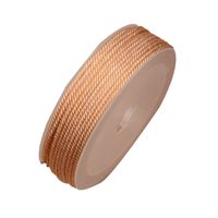 Cordon multicolore pour bracelet 1,5/2/3 mm, cordon milanais en nylon tressé décoratif pour la fabrication de bijoux, boucles d'oreilles, colliers, bagues