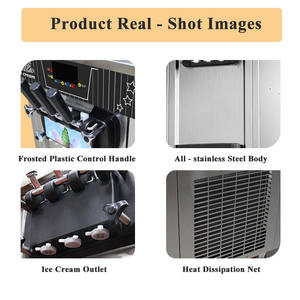 Máquina para hacer helados de pie comercial, sistema de PreEnfriamiento de 1600W, máquina de helados de servicio suave Vertical para tienda de postres - Product Image 5