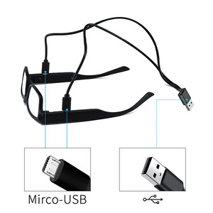 Para <span class=keywords><strong>Amazon</strong></span> 1.6x Ampliación Marco completo USB Recargable <span class=keywords><strong>Gafas</strong></span> de <span class=keywords><strong>lectura</strong></span> iluminadas Marco de material de PC iluminado LED - Product Image 4