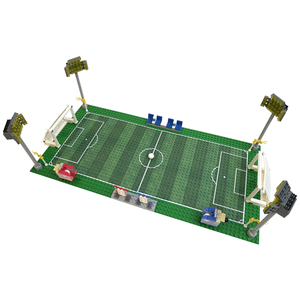 Moc4171 Sân Bóng Đá 397Pcs Gạch Thành Phố Loạt Thể Thao Cảnh Trận Đua Mô Hình Lắp Ráp Thu Thập Xây Dựng Khối Trẻ Em Quà Tặng Đồ Chơi - Product Image 1