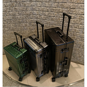 All Aluminum Magnesium Alloy Luggage 20 29 Inch Trolley Case With Lock Universal <b>Wheels</b> Light Weight Business Travel <b>Suitcase</b> - Product Image 1